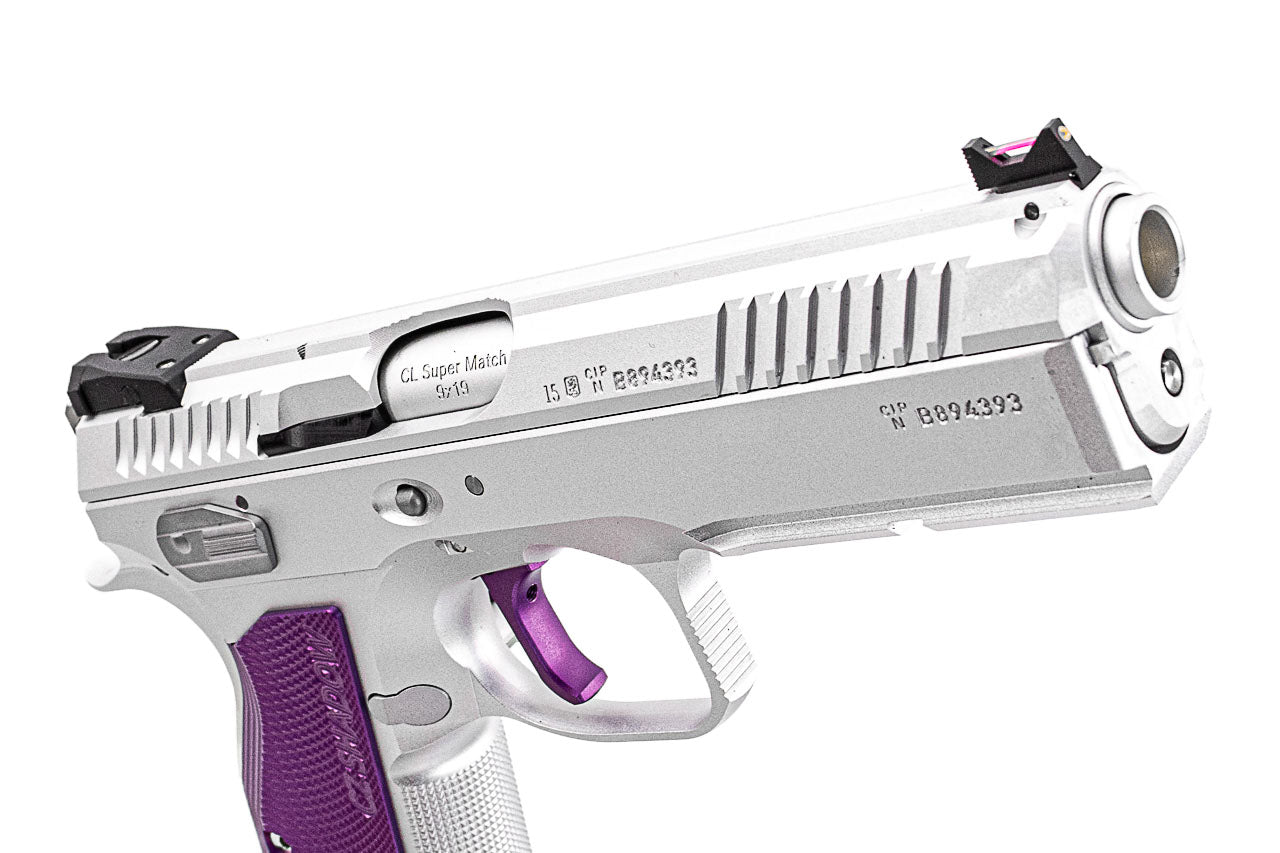 CL Project Custom ASG KJ Shadow 2 Single Action GBB Pistol Airsoft ( CNC Ver. ) ( Purple Silver Limited Edition )