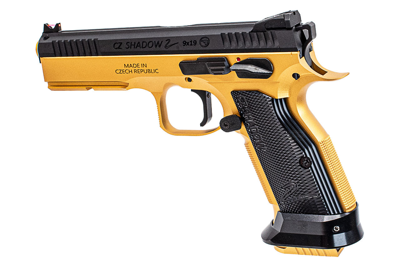 CL Project Custom ASG KJ Shadow 2 Single Action GBB Pistol Airsoft ( CNC Ver. ) ( Gold Black Limited Edition )
