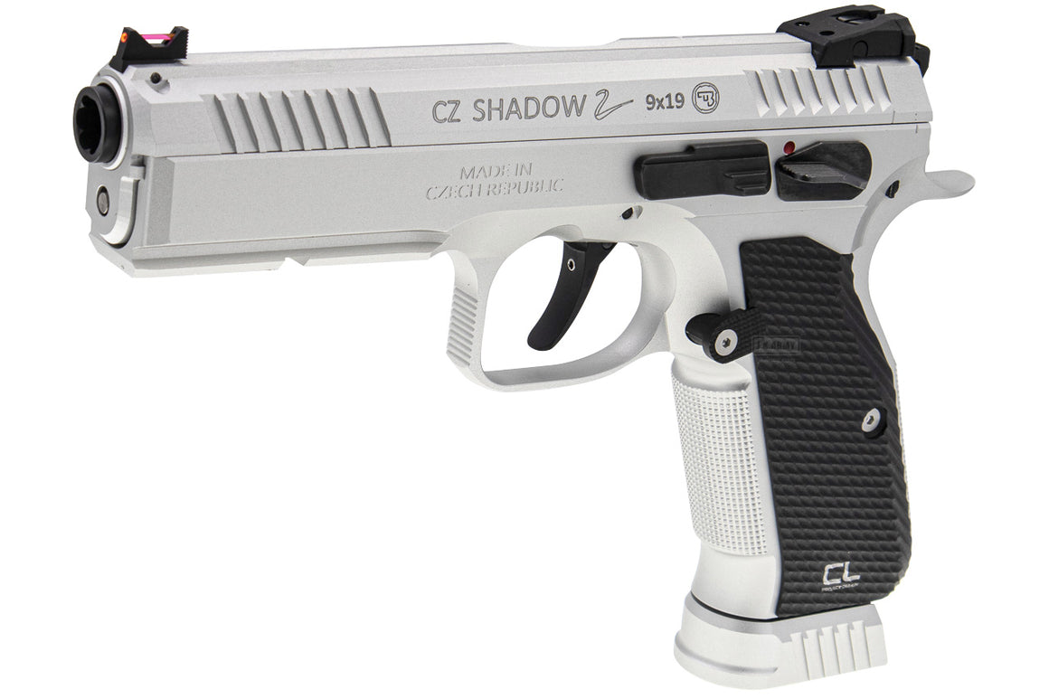 CL Project Custom ASG KJ Shadow 2 GBB Pistol Airsoft ( CNC Ver. ) ( Silver Black Limited Edition )
