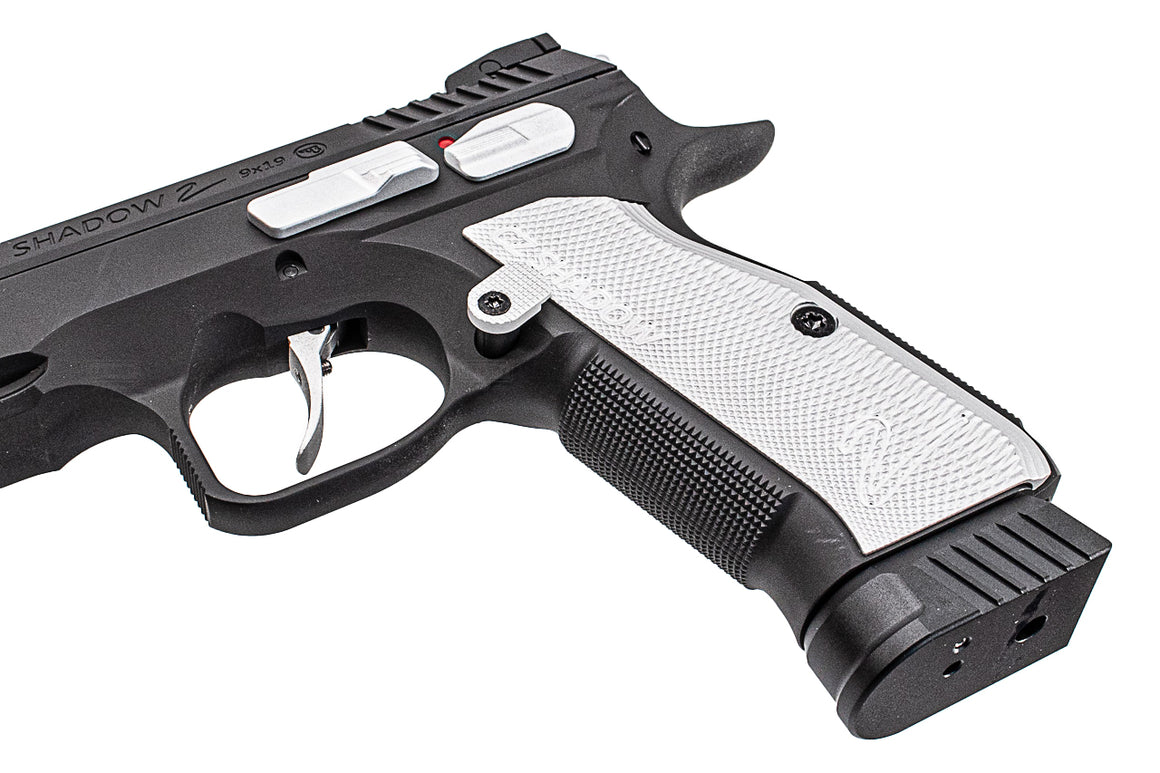 CL Project Custom ASG KJ Shadow 2 GBB Pistol Airsoft Limited Edition 2 Tone ( H-190 Cerekote Black and Silver )