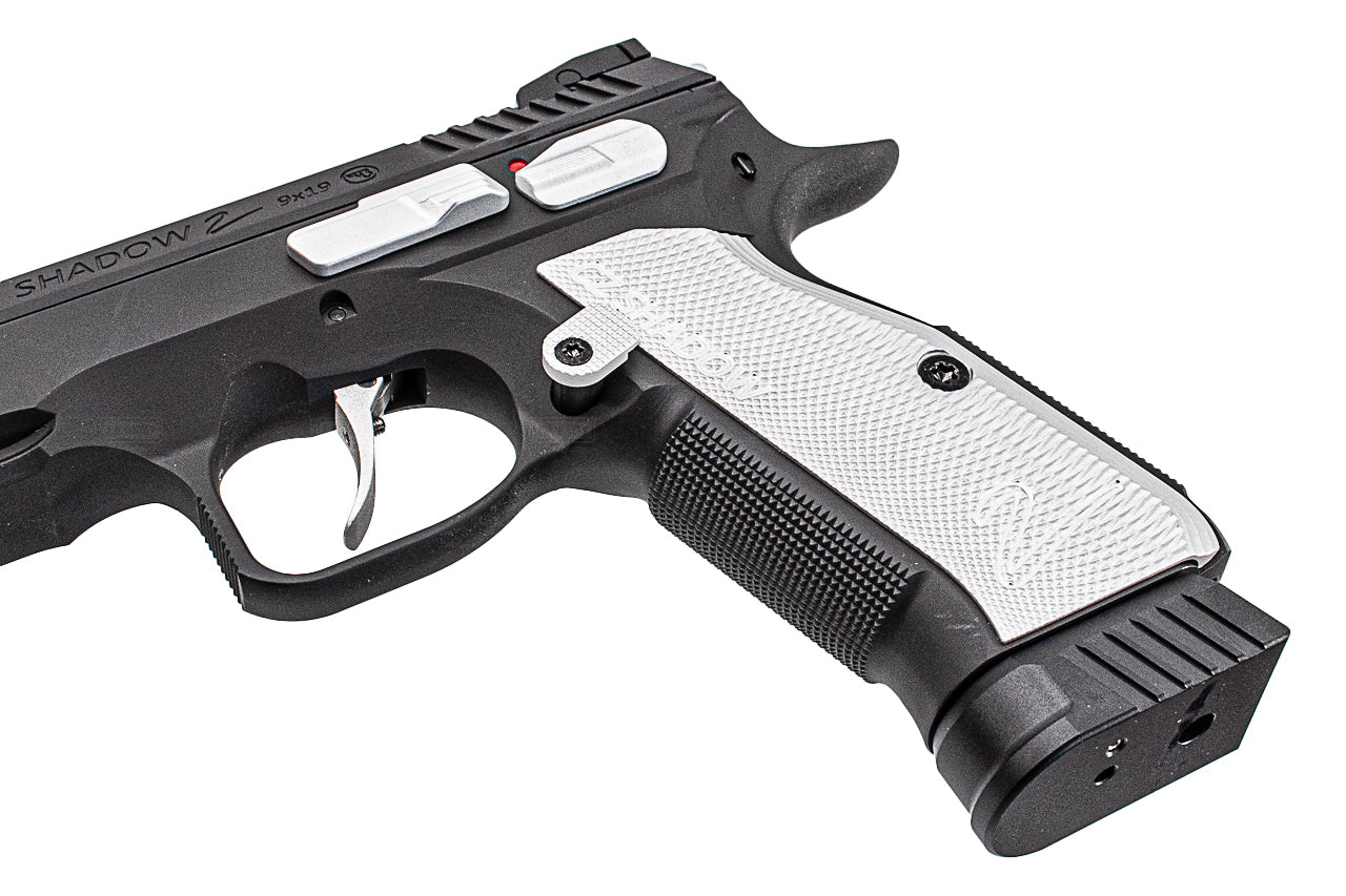 CL Project Custom ASG KJ Shadow 2 GBB Pistol Airsoft Limited Edition 2 Tone ( H-190 Cerekote Black and Silver )