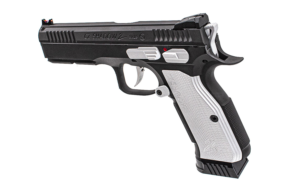 CL Project Custom ASG KJ Shadow 2 GBB Pistol Airsoft Limited Edition 2 Tone ( H-190 Cerekote Black and Silver )