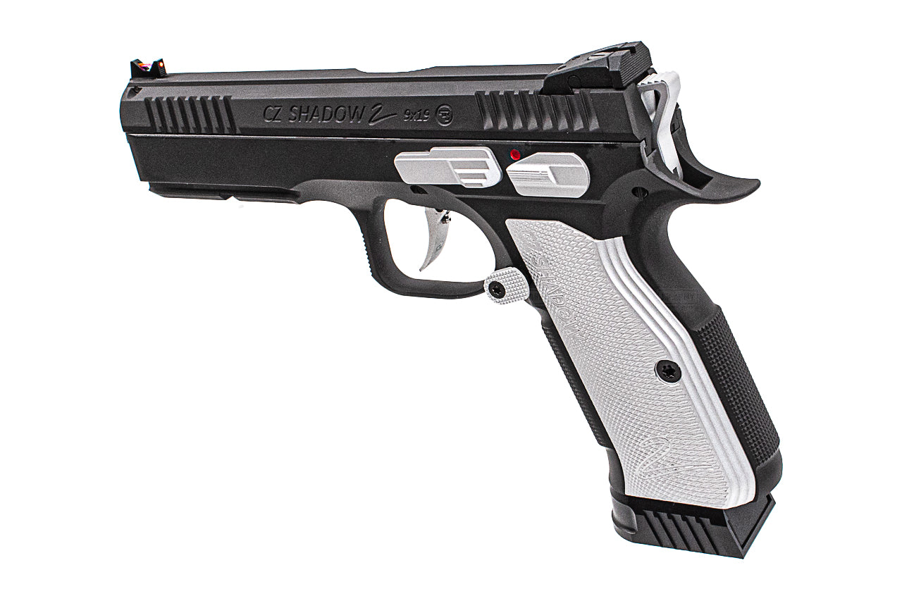 CL Project Custom ASG KJ Shadow 2 GBB Pistol Airsoft Limited Edition 2 Tone ( H-190 Cerekote Black and Silver )