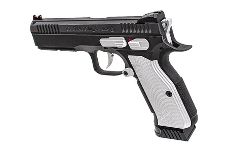 CL Project Custom ASG KJ Shadow 2 GBB Pistol Airsoft Limited Edition 2 Tone ( H-190 Cerekote Black and Silver )