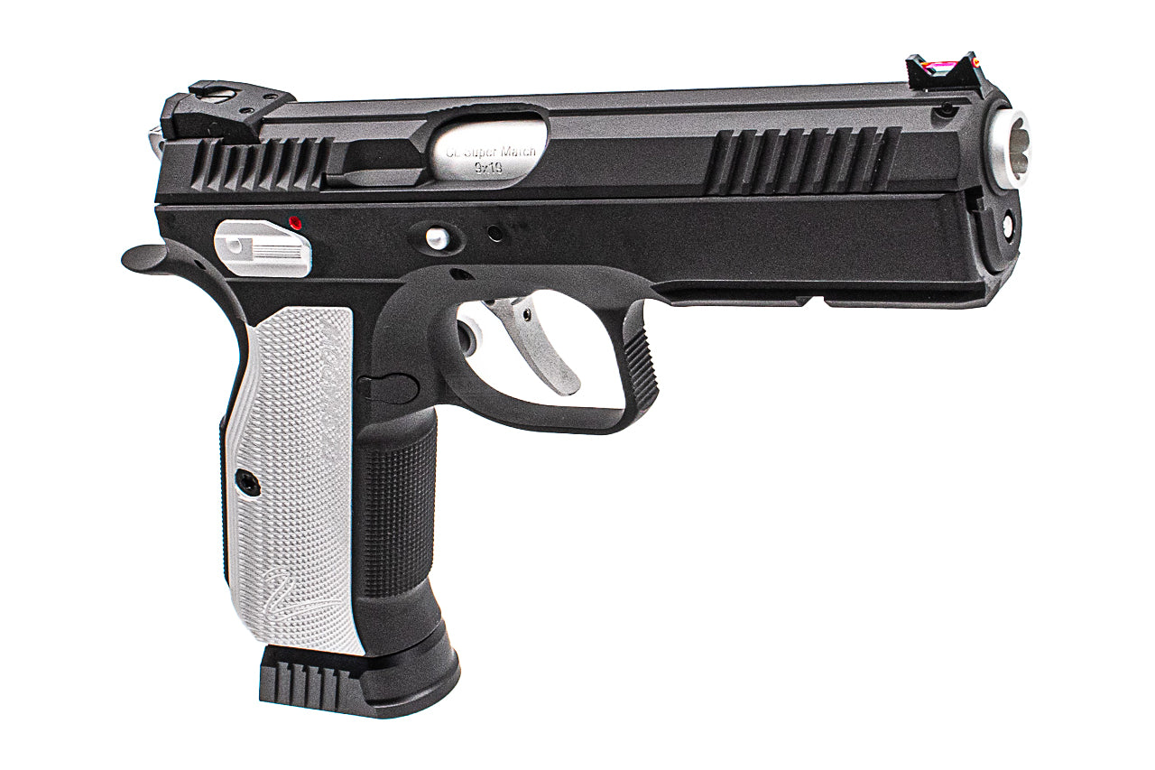 CL Project Custom ASG KJ Shadow 2 GBB Pistol Airsoft Limited Edition 2 Tone ( H-190 Cerekote Black and Silver )