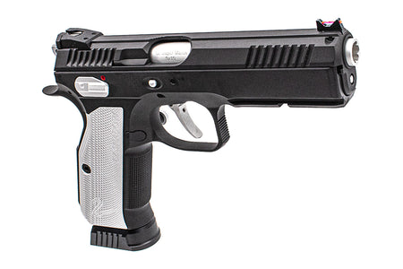 CL Project Custom ASG KJ Shadow 2 GBB Pistol Airsoft Limited Edition 2 Tone ( H-190 Cerekote Black and Silver )