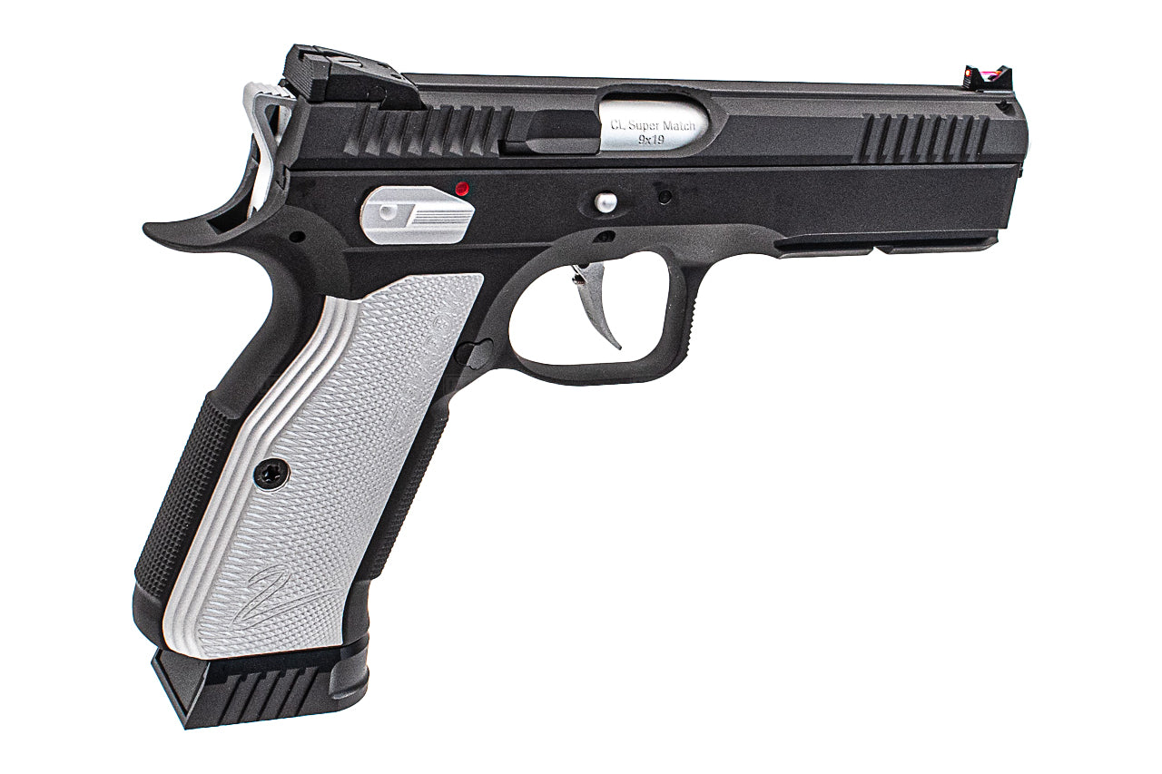 CL Project Custom ASG KJ Shadow 2 GBB Pistol Airsoft Limited Edition 2 Tone ( H-190 Cerekote Black and Silver )