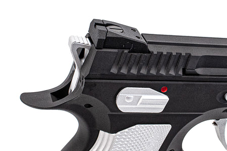 CL Project Custom ASG KJ Shadow 2 GBB Pistol Airsoft Limited Edition 2 Tone ( H-190 Cerekote Black and Silver )