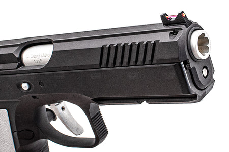 CL Project Custom ASG KJ Shadow 2 GBB Pistol Airsoft Limited Edition 2 Tone ( H-190 Cerekote Black and Silver )