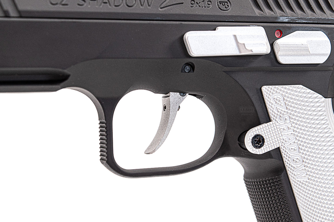 CL Project Custom ASG KJ Shadow 2 GBB Pistol Airsoft Limited Edition 2 Tone ( H-190 Cerekote Black and Silver )