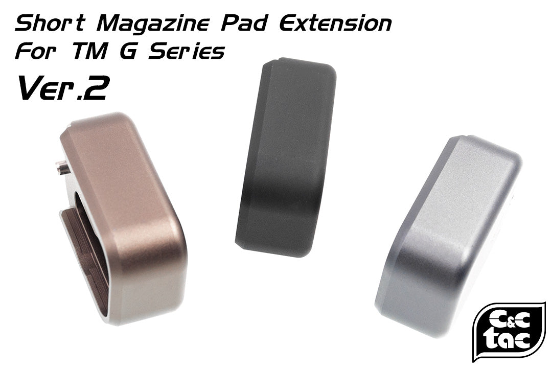 C&C Tac TT Style CNC Aluminum Short Magazine Pad Extension for TM / WE G Series ( G Model )-Red