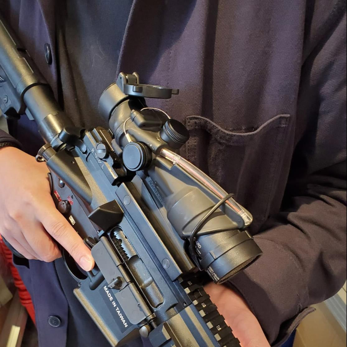 MF TA31 4x Style Airsoft Optic Fiber Scope w/ Killflash ( BK )