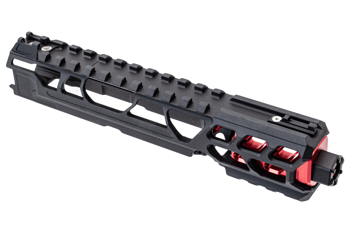 CTM TAC Fuku-2 CNC Aluminum Cut Out Upper Set Short Type for Action Army AAP01 GBB Pistol Series ( AAP-01 ) ( Grey )