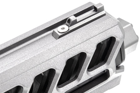 CTM TAC Fuku-2 CNC Aluminum Cut Out Upper Set Long Type for Action Army AAP01 GBB Pistol Series ( AAP-01 ) ( Grey & Black )