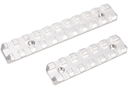 CTM CNC Upper & Lower Picatinny Rail Set For Action Army AAP01 GBB Pistol ( AAP-01 ) ( Silver )