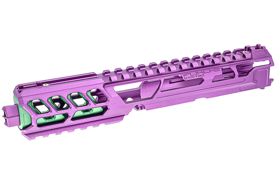 CTM TAC Fuku-2 CNC Aluminum Cut Out Upper Set Long Type for Action Army AAP01 GBB Pistol Series ( AAP-01 ) ( Joker )