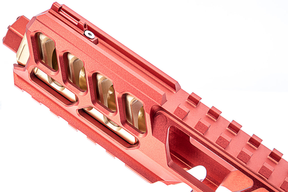 CTM TAC Fuku-2 CNC Aluminum Cut Out Upper Set Long Type for Action Army AAP01 GBB Pistol Series ( AAP-01 ) ( Iron Red )