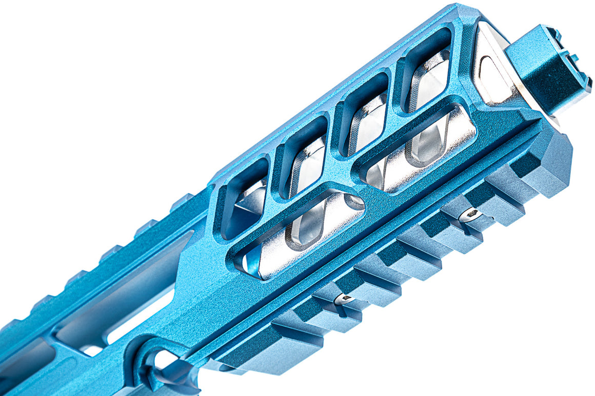 CTM TAC Fuku-2 CNC Aluminum Cut Out Upper Set Long Type for Action Army AAP01 GBB Pistol Series ( AAP-01 ) ( Blue )