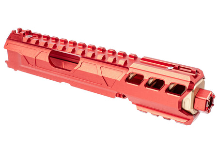 CTM TAC Fuku-2 CNC Aluminum General Upper Set Short Type for Action Army AAP01 GBB Pistol Series ( AAP-01 ) ( Red x Gold )