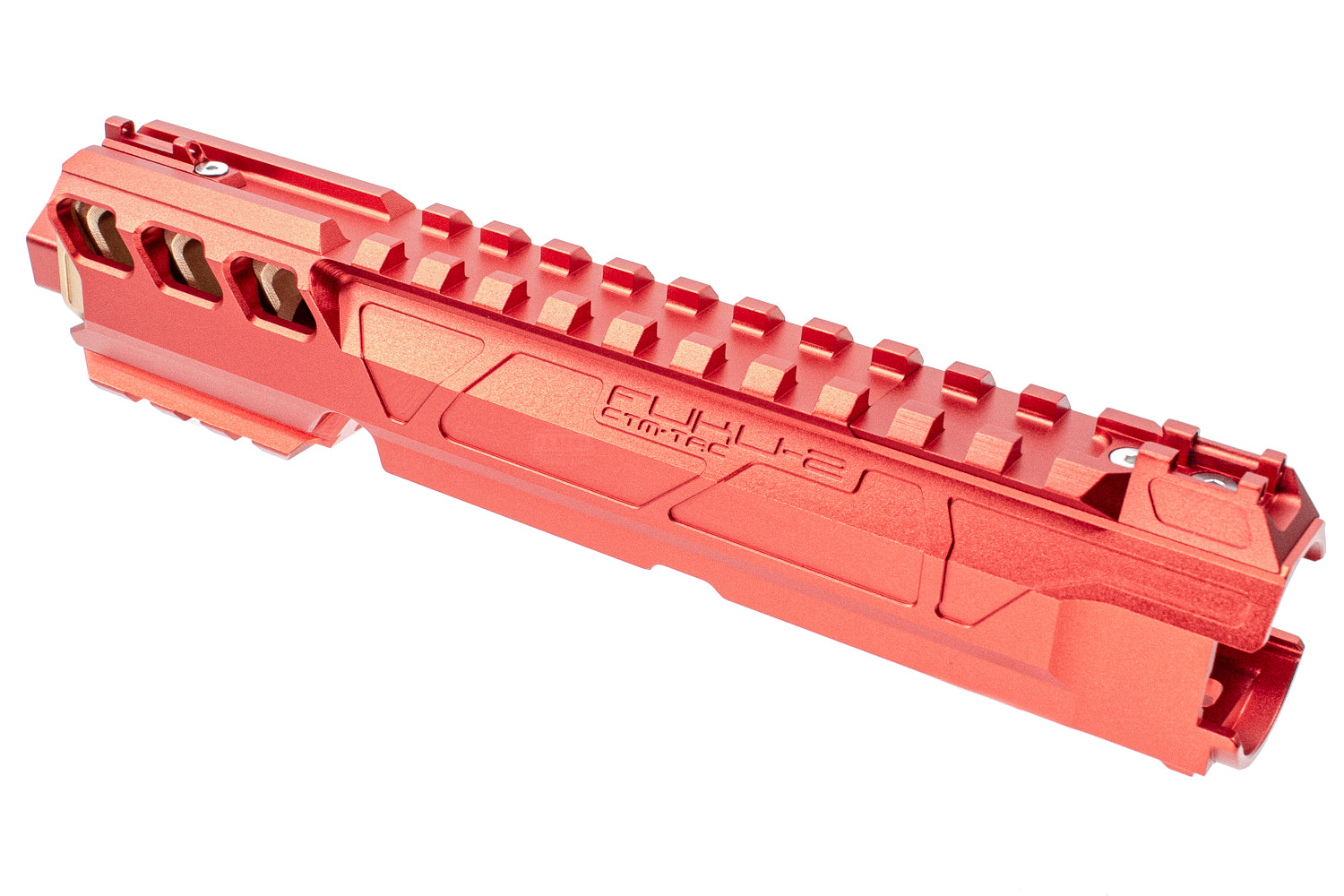 CTM TAC Fuku-2 CNC Aluminum General Upper Set Short Type for Action Army AAP01 GBB Pistol Series ( AAP-01 ) ( Red x Gold )