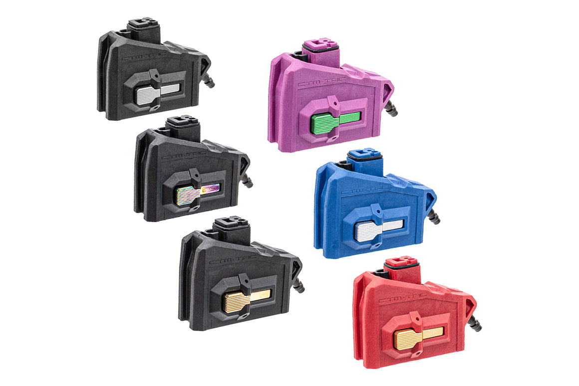 CTM TAC AAP-01 / G Model HPA M4 Magazine Adapter for AAP-01 / G Model Gas Magazines -Purple x Green Button