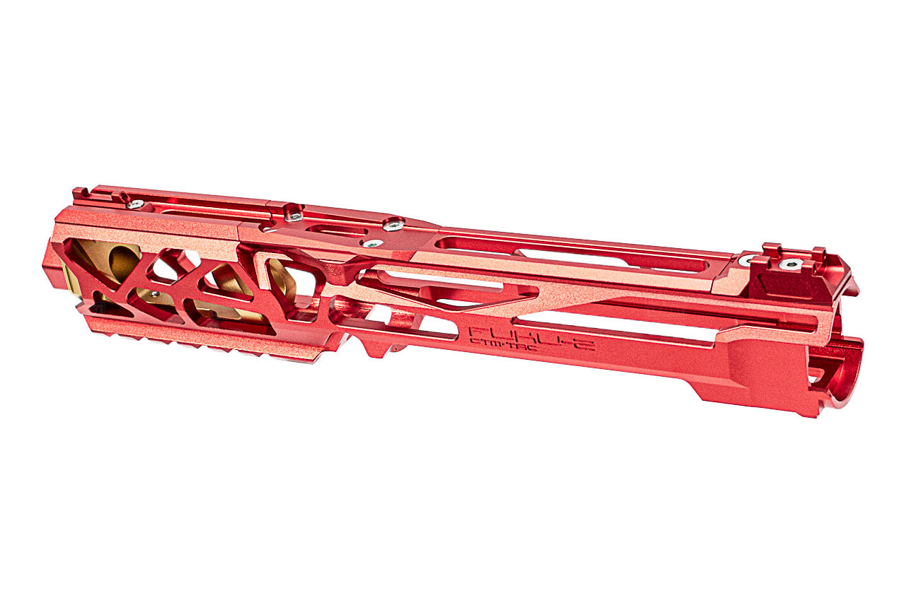 CTM TAC Fuku-2 CNC Aluminum Skeleton Upper Set For Action Army AAP01 GBB Pistol Series ( AAP-01 ) ( Red & Gold )