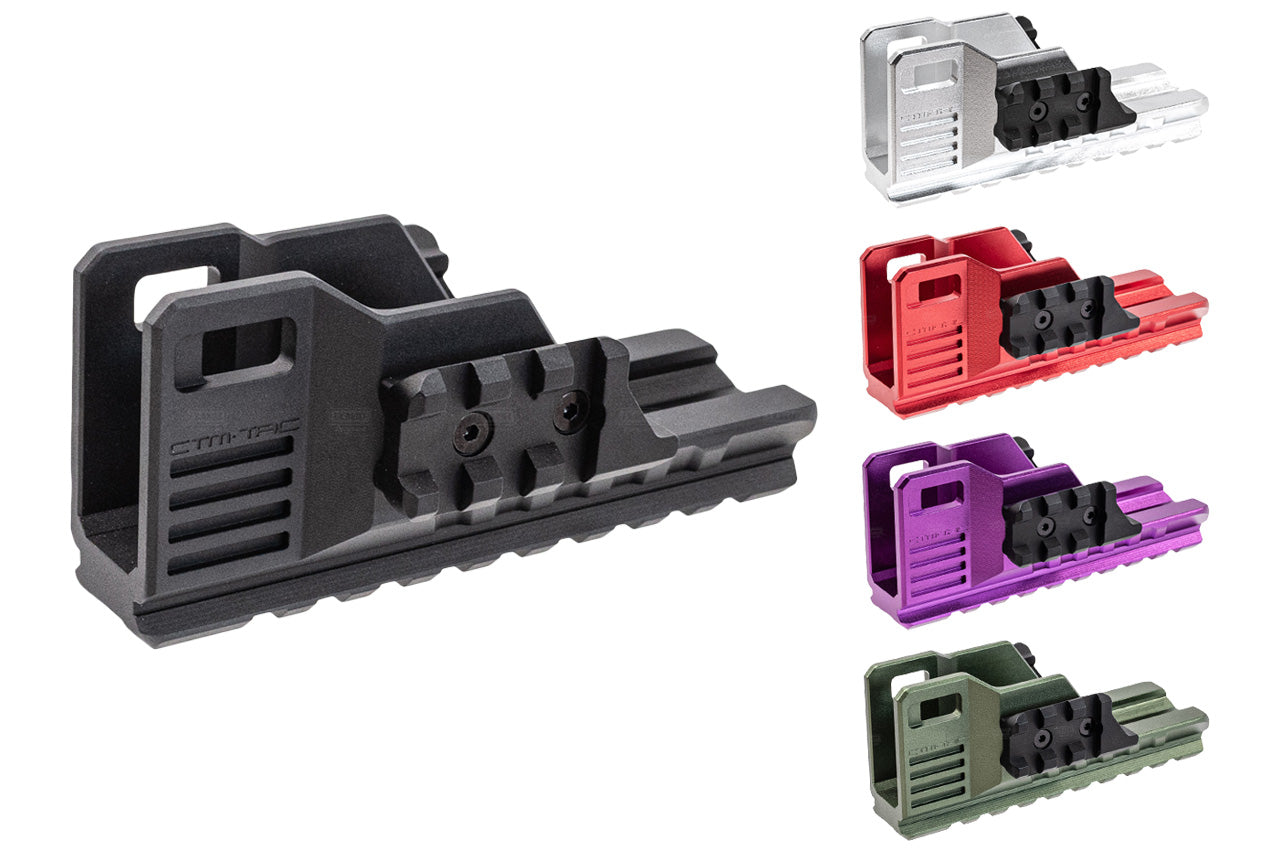 CTM FUKU CNC Aluminum Extended Rail Blast Shield For Action Army AAP01 GBBP Series -Olive Drab