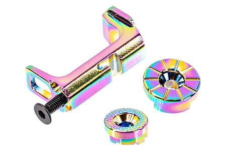 CTM CNC Aluminum Fuku-2 Grip Panel & Magazine Release Set For Action Army AAP01 GBBP Series