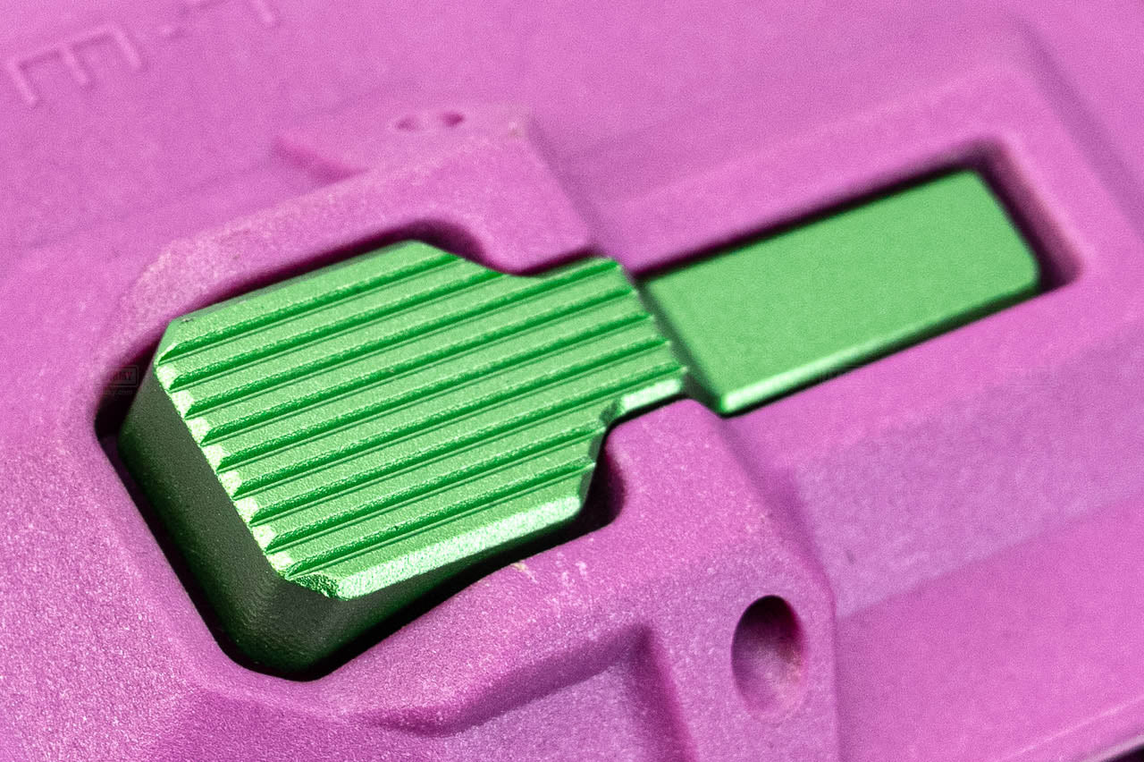 CTM Hi-Capa HPA M4 Magazine Adapter For Marui TM Hi-Capa GBBP Series -Purple x Green Button