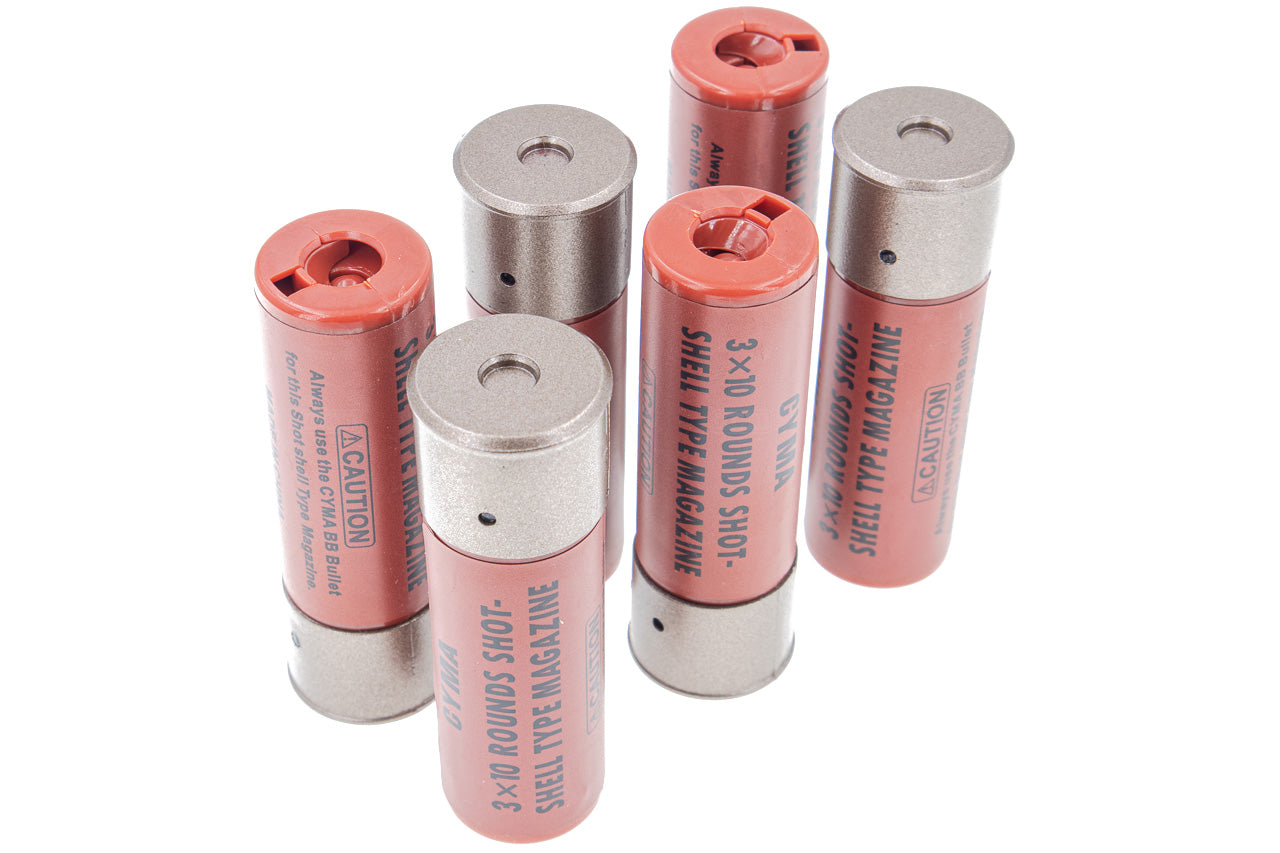 CYMA M870 Air Shotgun Shell 30 Rounds ( 6 pcs ) ( Red )