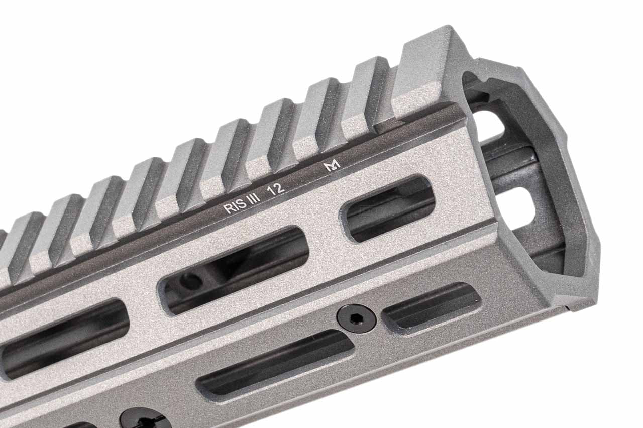 EMG Daniel Defense Licensed 12.5" M-LOK RIS III Handguard For CYMA AR / M4 AEG Series -Silver