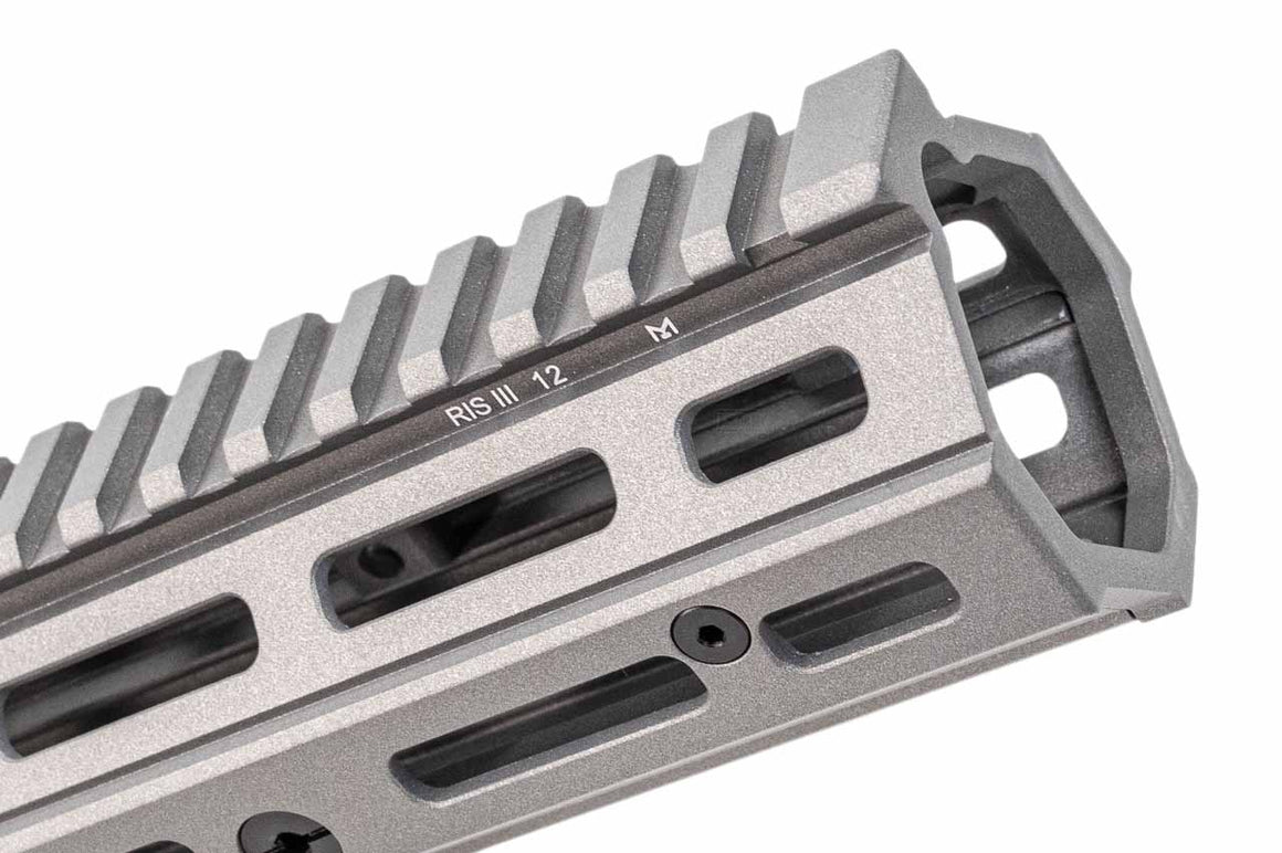 EMG Daniel Defense Licensed 9.5" M-LOK RIS III Handguard For CYMA AR / M4 AEG Series -Silver