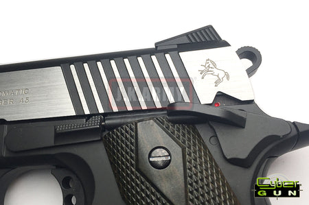Cybergun COLT 1911 Rail Gun Dual Tone GBB Pistol Co2 Mag Version