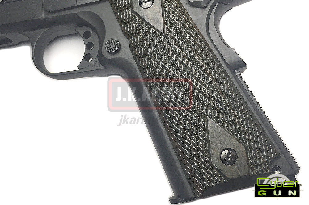 Cybergun COLT 1911 Rail Gun Dual Tone GBB Pistol Co2 Mag Version