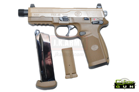 Cybergun FN FNX45 Tactical GBB Airsoft Pistol ( DE )