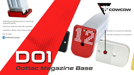 COW D01 Dottac Magazine Base for Hi-Capa ( Rainbow )