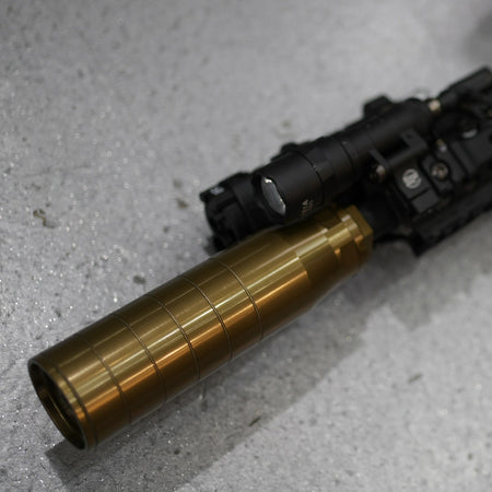 C&C Tac Rex MG7 Style Dummy Barrel Extension / Tracer Adapter For Airsoft ( End Cap Q CB Adapter For CCT0170 C&C Tac CB Flash Hider 14mm CCW Thread )