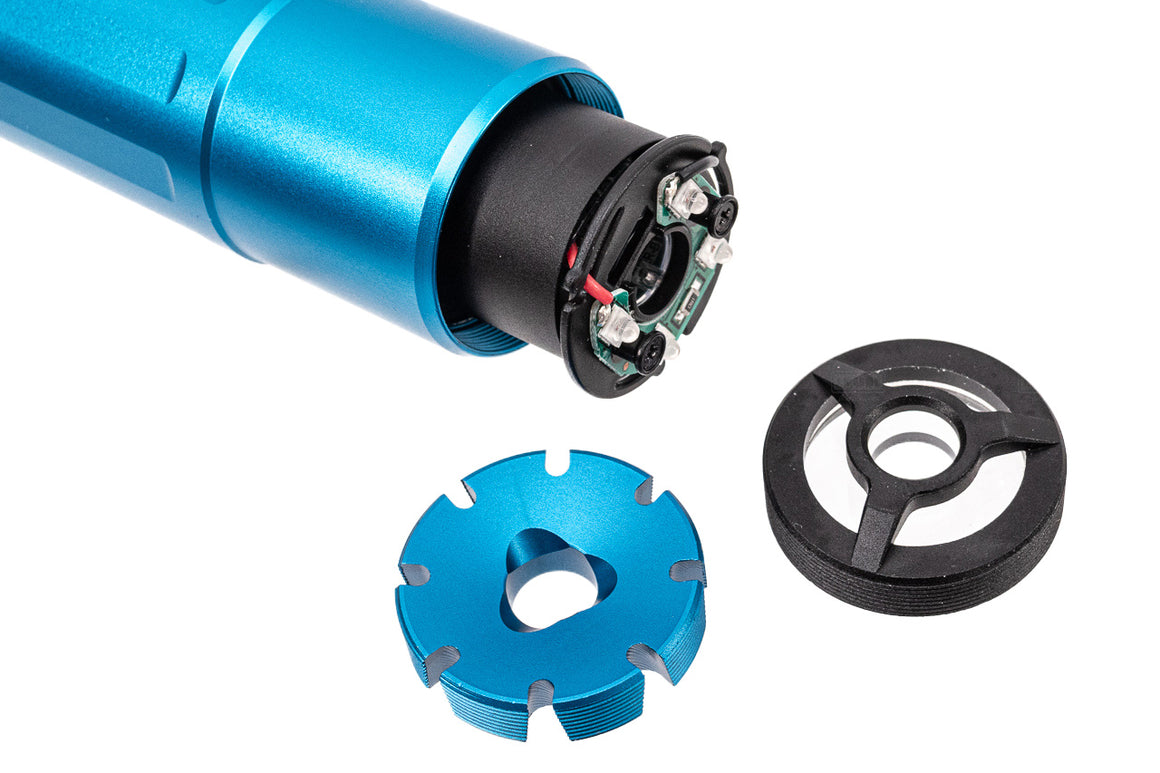 PTS Dead Air Sandman Dummy Airsoft Barrel Extension with Tracer Unit ( Training Blue ) -L