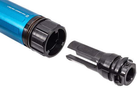 PTS Dead Air Sandman Dummy Airsoft Barrel Extension with Tracer Unit ( Training Blue ) -L