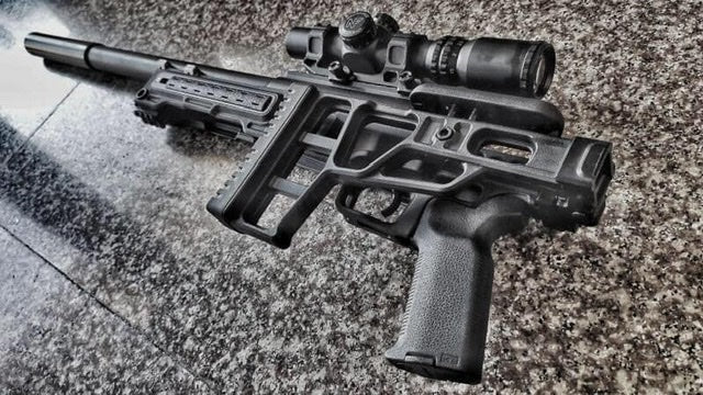 Maple Leaf MLC-S2 Chassis for TM VSR10 Sniper Rifle ( Foldable Stock ) ( Black )