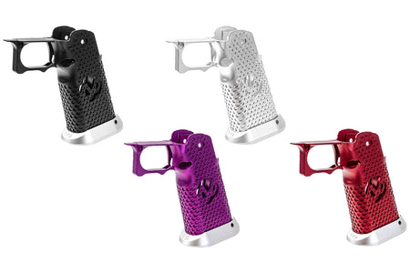 Dream Capa DCP CNC Aluminium INF Grip ( Infinity Circle Hollow Style ) For TM Hi-Capa GBBP Airsoft Series ( 5-Axis CNC Machining )-Red