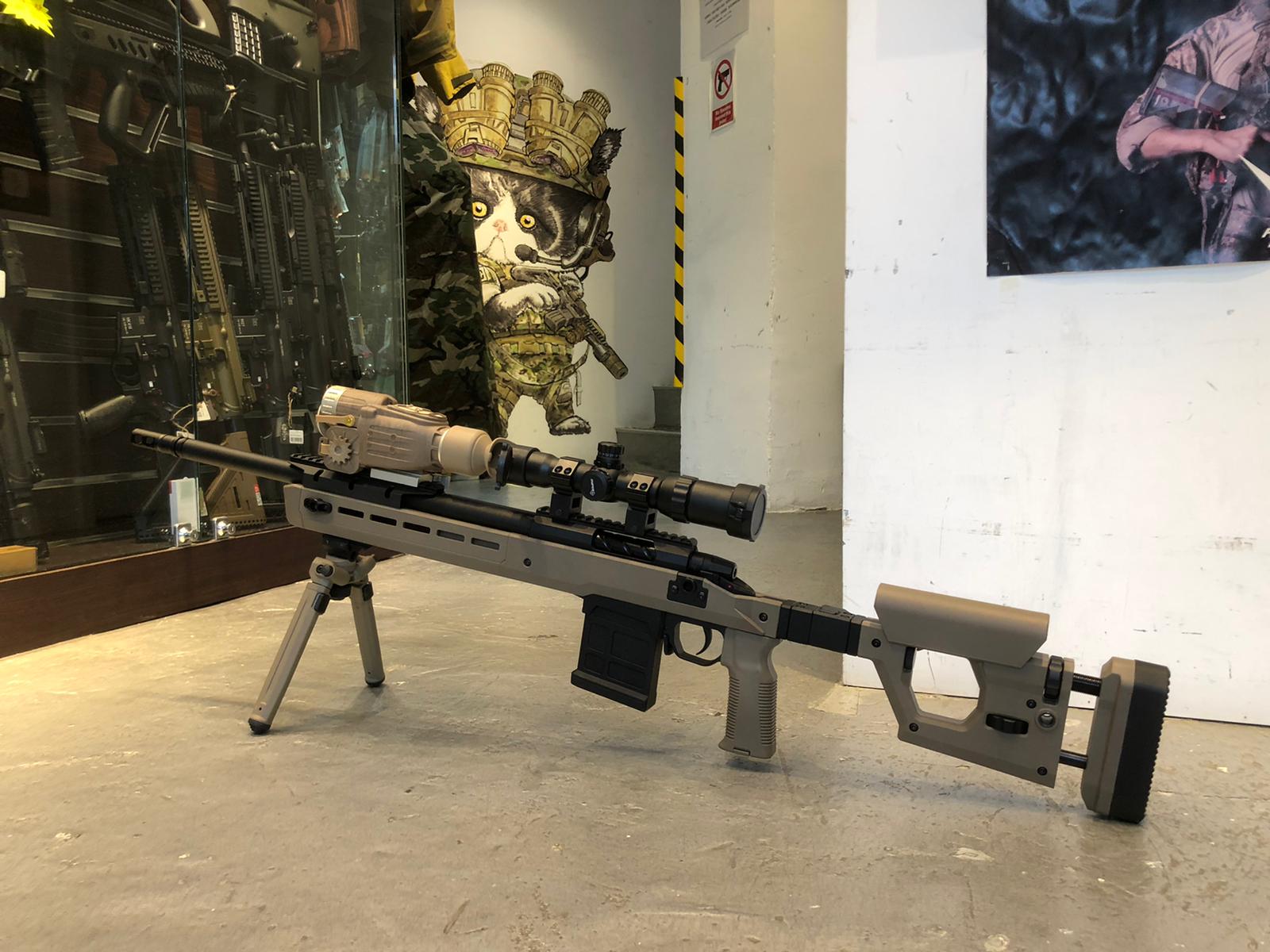 Double Eagle DE M66 Polymer Folding Stock Bolt Action Spring Sniper Rifle-Dark Earth ( DE )