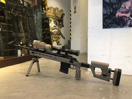 Double Eagle DE M66 Polymer Folding Stock Bolt Action Spring Sniper Rifle-Dark Earth ( DE )