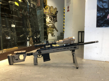 Double Eagle DE M66 Polymer Folding Stock Bolt Action Spring Sniper Rifle-Dark Earth ( DE )