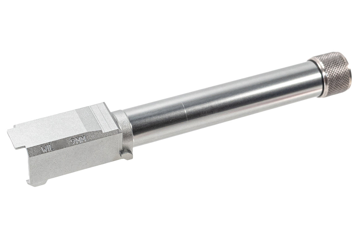 Detonator WC Style 14mm CCW Threaded Outer Barrel For Marui TM G17 Gen4 GBBP Series ( Silver )