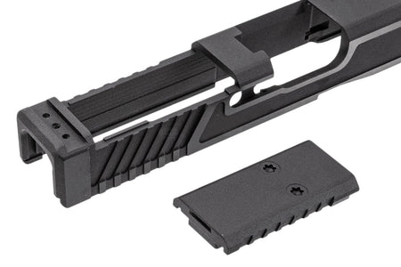 Detonator CNC Aluminum T Style G34 Slide Set For Marui TM G17 Gen5 MOS GBBP