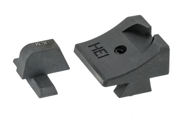 Detonator Steel TRI HEINIE Style Front & Rear Sight Set For Marui TM USP Compact GBBP