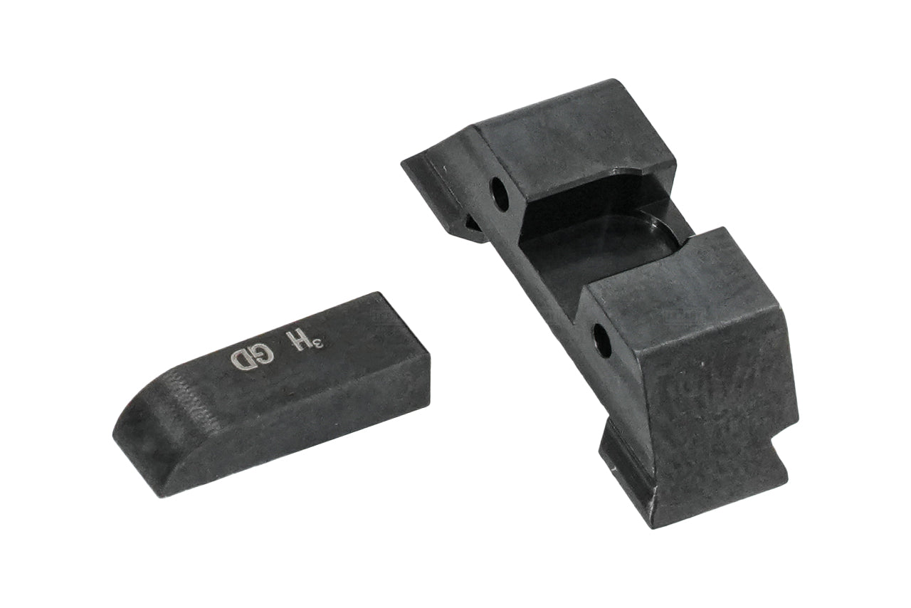 Detonator Steel TRI GL-01 Style Sight Set For Umarex GHK / VFC Glock GBBP Series ( 2025 Version )