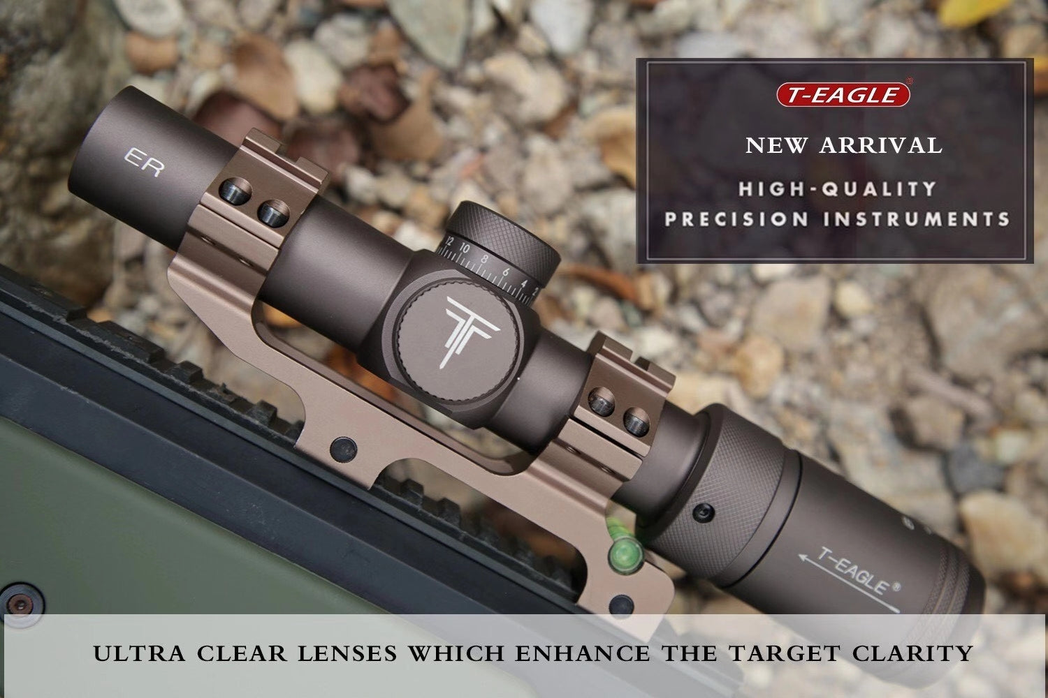 DISCOVERY T-EAGLE Optics ER 1.2-6X24 IR Rifle Scope ( Brown )