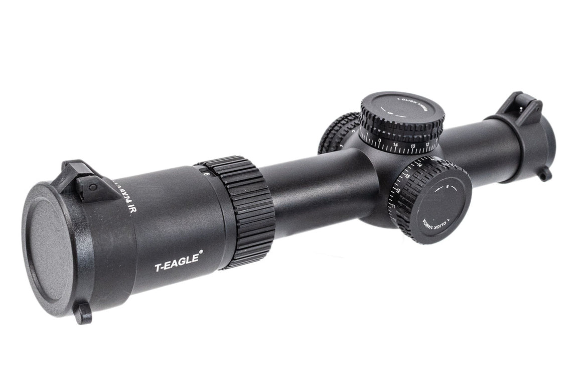 DISCOVERY T-EAGLE Optics EOS 1.2-6X24 IR LVPO Rifle Scope ( Black )